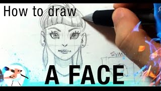 Tutorial  How to draw a face [upl. by Nirag]