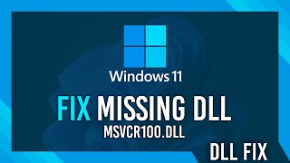 Fix msvcr100dll Missing Error  Windows 11 Simple Fix [upl. by Dupuy]