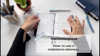 Hobonichi Original how to use it for journaling notes work and more  ScientistPlans [upl. by Nnyliram]