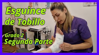 👉🏻Vendaje para esguince o torcedura de tobillo🔝CASO REAL fisioterapia [upl. by Marala]