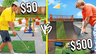 50 VS 500 MINI GOLF COURSES [upl. by Aralomo385]