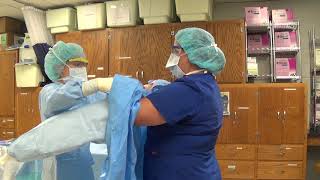 HOW TO Gown amp Glove A Doctor In The OR [upl. by Nitin]