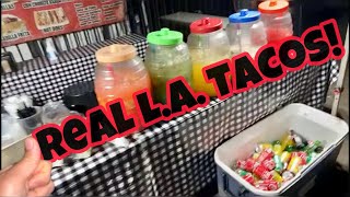 Grabbing Los Angeles Street Tacos after Kobe Bryant Statue Reveal At Staples Center Vlog [upl. by Oigile]