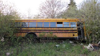 Turning An Abandoned School Bus Into A House [upl. by Vanni]