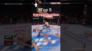 5 of the best spinning back fist KOs in MMA history ufc mma boxing wrestling [upl. by Oralla]