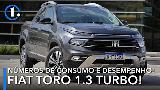 Teste Nova Fiat Toro Volcano 13 turbo 2022 Consumo desempenho e detalhes  Motor1com [upl. by Asalocin]