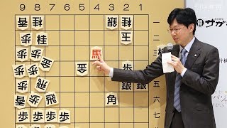 自作の詰将棋を解説する谷川九段 突然マイクを向けられた藤井七段の回答は… [upl. by Oinoitna]