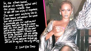 Beyoncé PRAISES Fans for Avoiding Renaissance Album Leak [upl. by Hortensia]