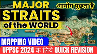 Important Straits of the world uppsc2024 uppsc uppscexam geography straits uppscprelims [upl. by Ani]