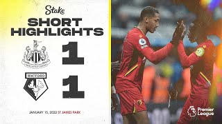 Newcastle United 11 Watford  Premier League Highlights [upl. by Ymas]