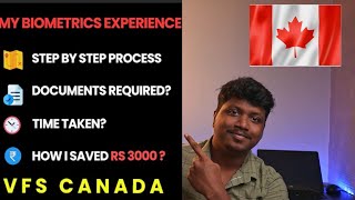 VFS Biometric Step by Step Process  Documents Required  தமிழ் Canada Immigration 2021  Tamil Vlog [upl. by Crespi]