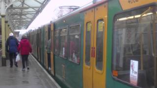 Tyne and Wear Metro  Metrocars 4082 and 4062 at Cullercoats [upl. by Weihs]