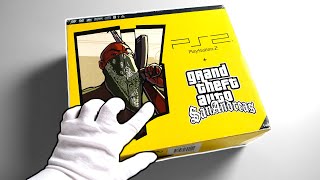 PS2 quotGTA San Andreasquot Console Unboxing  Definitive Edition Gameplay [upl. by Leicam]