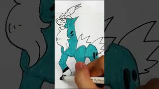 Vẽ Cobalion đơn giản  How to draw Cobalion  Pokemon  BAHAKIDS Drawing shorts [upl. by Nuahsed57]