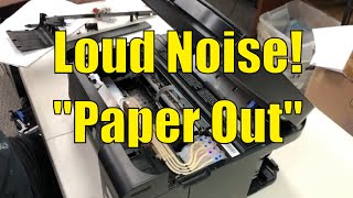 Epson ET2750 Loud Noise amp quotPaper Out or Incorrect Loadingquot  Replace Shaft LD [upl. by Assenov203]