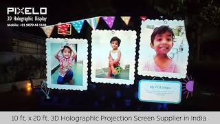 Event  Wedding 3D Hologram Projection Mesh Screen in Mumbai Pune Delhi Bangalore Chennai India [upl. by Curcio24]