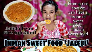 Home recipe Indian sweet food jalebi  Jalebi from rice  Watch and learn from Tanuja Babilsi [upl. by Emmanuel778]