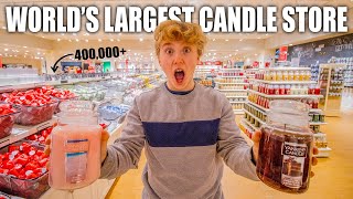 INSIDE OF THE WORLDS LARGEST CANDLE STORE Yankee Candle Village [upl. by Ahsuatan466]