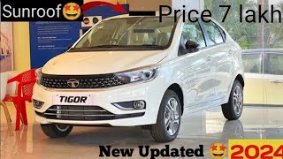 New Tata Tigro  2024  New features  Sunroof  Good mileage  Price 7 lakh [upl. by Chapnick181]