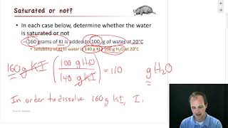 Solutions part 2 saturated and unsaturated solutions [upl. by Leiba]