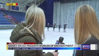 Disney On Ice Presents Worlds of Enchantment Warm Ups [upl. by Zzabahs875]