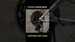 SHIMANO DEORE M6100 SHIFTING TEST 2023 [upl. by Elay]