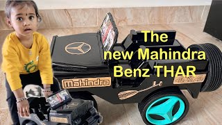 The New Mahindra Benz THAR😁 mahindra mahindrathar benz kidszone cutebaby toys toysforkids [upl. by Midis]