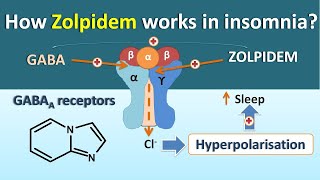 How Zolpidem works in Insomnia [upl. by Atilegna897]