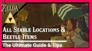 Where to Find All 12 Stables amp 13 Beetle Vendors  The Legend of Zelda Breath of the Wild [upl. by Kennith]