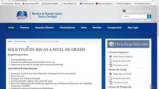 Instructivo para becas nacionales UASD [upl. by Holey]