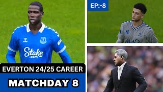 EVERTON CAREER MODE EP8 NEW 2425 SEASON  MATCHDAY 8 AGAINST NOTTINGHAM [upl. by Llenaej932]