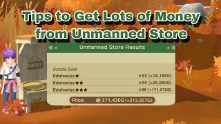 How I Get Lots of Money in Unmanned Store  Harvest Moon  Home Sweet Home [upl. by Gresham]