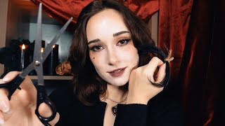 ASMR Occult Goth is Obsessed w You  Haircut Spoolie Nibbles Face Drawing [upl. by Aicnatsnoc]