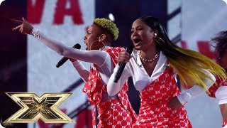 Acacia amp Aaliyah sing Survivor  Live Shows Week 4  The X Factor UK 2018 [upl. by Nwahsit]