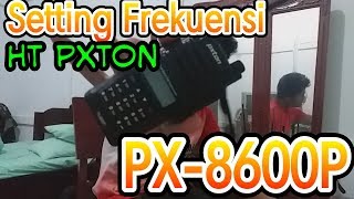 Setting frekuensi radio ht PXTON PX8600P [upl. by Einohpets]