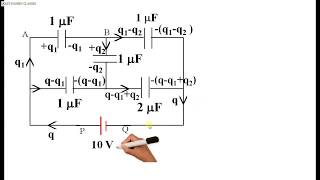 Use of KVL in capacitor circuit [upl. by Dnalrah]