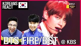 BTS  Blood Sweat amp Tears  Fire LIVE Reaction  KBS Song Festival [upl. by Rebliw225]