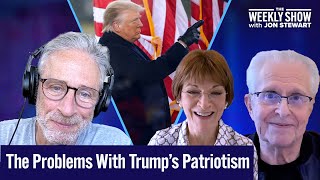 Trump 2024 The Patriotism Paradox with Jon Stewart Mona Charen amp Laurence H Tribe [upl. by Youngran]