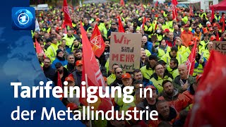 Beschäftigte in der Metall und Elektroindustrie erhalten mehr Geld [upl. by Rodavlas579]