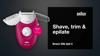 Braun Silképil 3 Product Video [upl. by Yerdua]