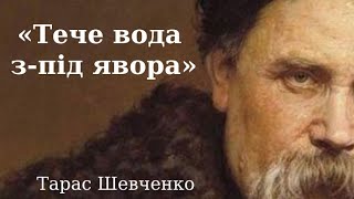 Вірш quotТече вода з під явораquot слухати аудіо Тарас Шевченко [upl. by Lubeck673]