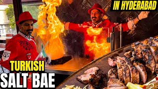 Turkish Salt Bae in Hyderabad  Authentic Turkish Fine Dining [upl. by Duahsar64]