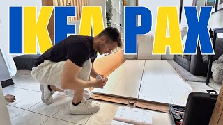 IKEA PAX WARDROBE ASEMBLING  Part 1 [upl. by Stephanus]