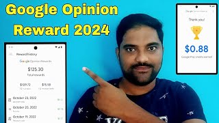 Google opinion reward app review  Earn money online 2024 Google opinion rewards earning kaise kare [upl. by Nomed]