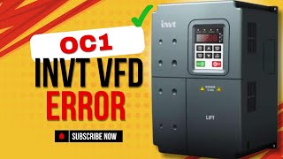 invt vfd solar inverter OC1 error [upl. by Yggam]