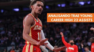 Análise career high 22 assists do Trae Young [upl. by Riamo920]