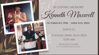 The Funeral Service of Kenneth Maxwell [upl. by Aufmann233]