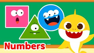 Numbers amp Shapes Songs  Learn Counting for Toddlers  15Minute Learning with Baby Shark [upl. by Iuq]