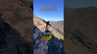 📍Montserrat Monastery Spain… travel shorts shortsvideo cablecar montserrat monastery [upl. by Thirza]