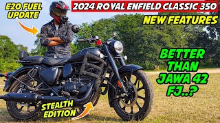 2024 Royal Enfield classic 350 Stealth Edition Review🔥  Better Than Jawa 42 FJ [upl. by Fredella203]